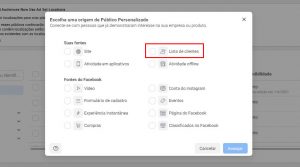público personalizado com lista de clientes