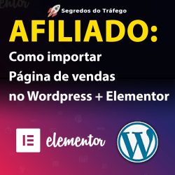 Como importar página de vendas no WordPress + Elementor