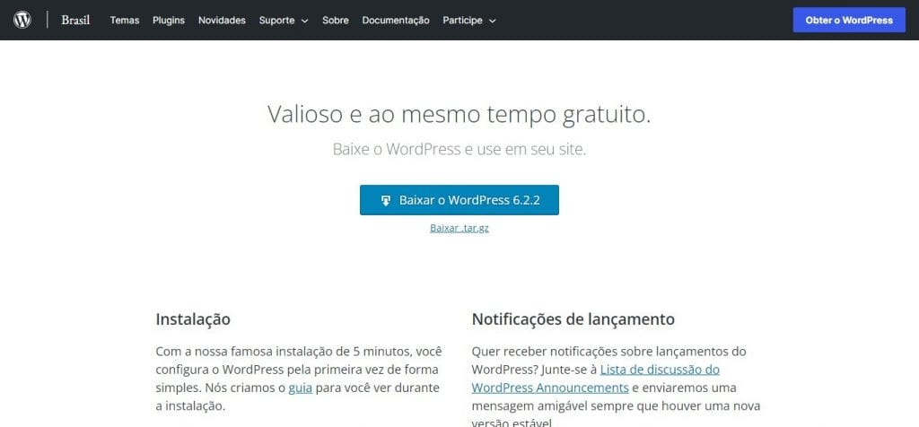 Download do WordPress