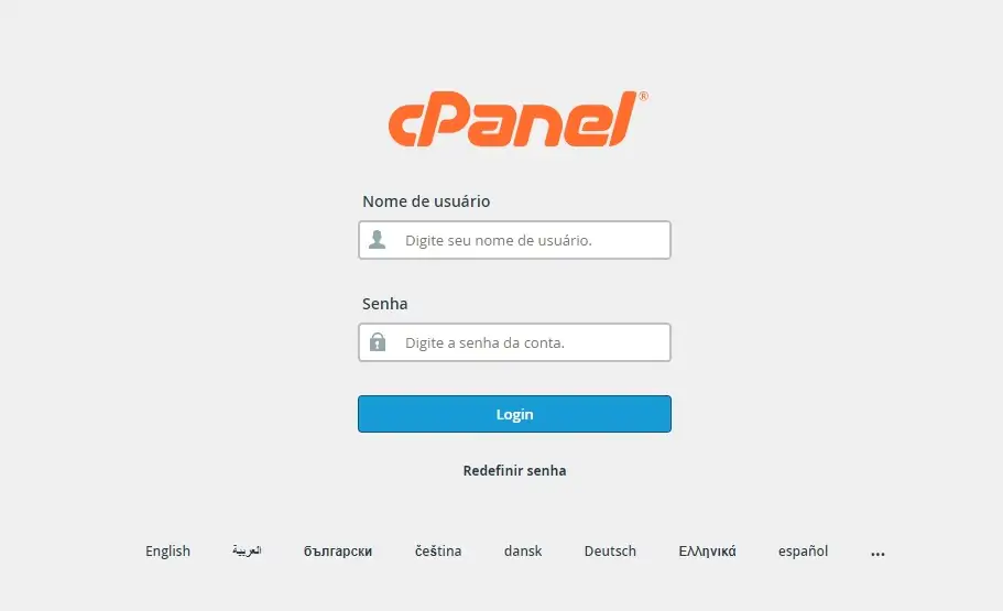 CPANEL hostgator - Painel Hostgator